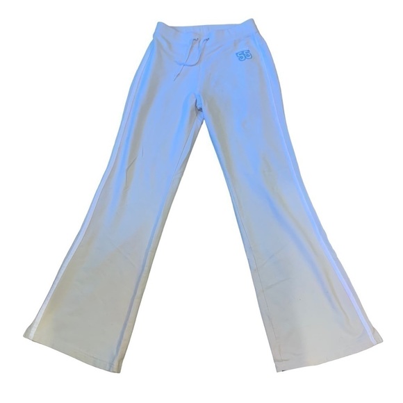 SIDEOUT Cream Bootleg Pants Y2K size XL/16 - Picture 2 of 5